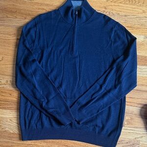 GAP Men's Deep Blue Zip-Up Sweater
